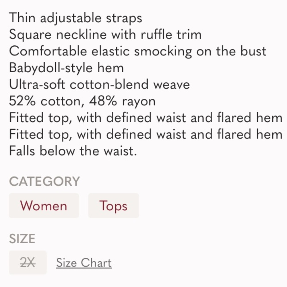 Old Navy Women's Ruffled Smocked Cami Top  New - Picture 4 of 4